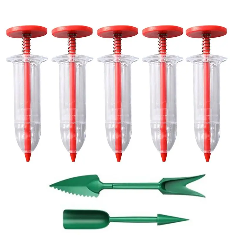 AC62-Mini Seed Spreader Set, Seed Seeder Mini Sowing Seed Dispenser, Manual Seedling And Weed Eater Set