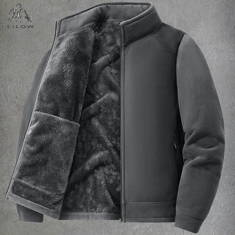 High Quality Polar fleece jacket for men new autumn winter Outdoor Thicken Warm Parkas Coats Men Hiking Camping jackets Clothing