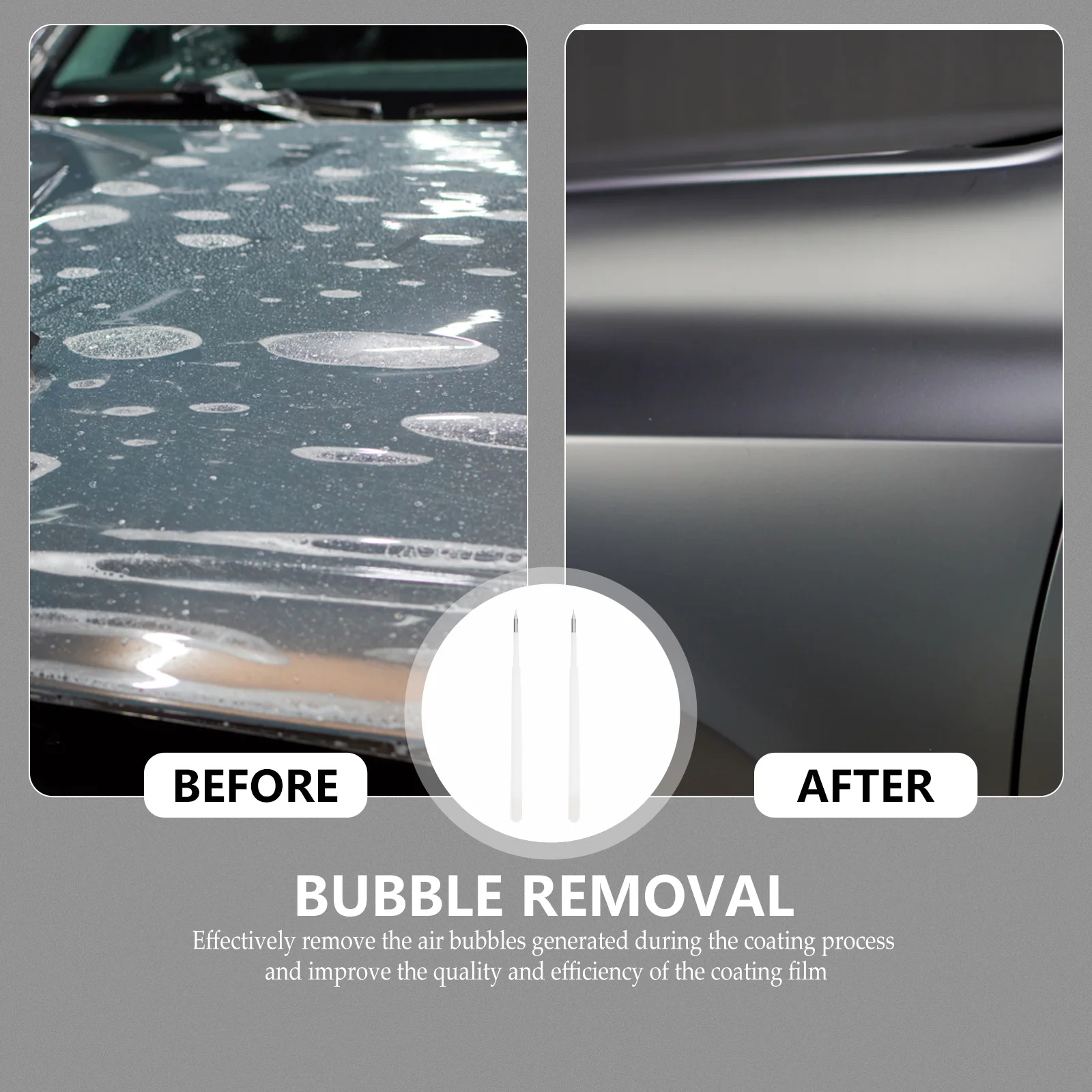 

10pcs Bubble Removal Refill Degassing Pen Tool Air Release Vinyl Part Crafts Weeding Iron Pin Storage Bottle ABS Iron Durable