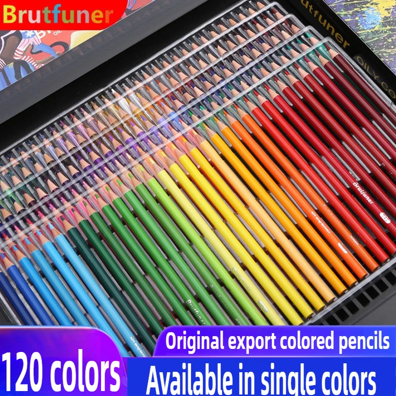 

1PC 120 Colors Professional Oil Color Pencils Drawing Colored Pens Office Art School Supplies Stationery PK Color Markers