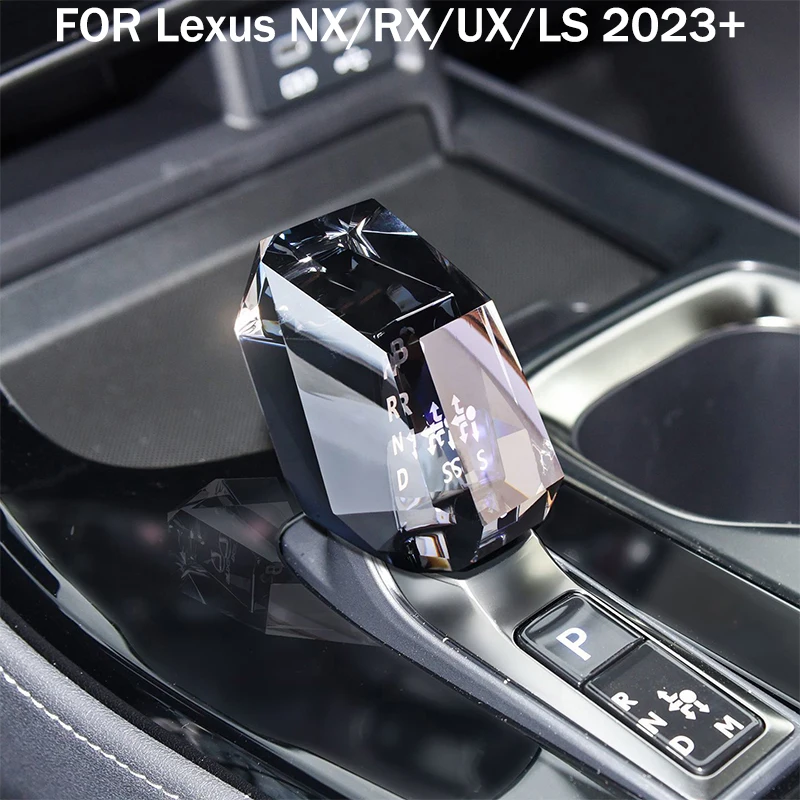 Crystal Gear Shift Knob Lever Handball paddle shifter modify FIT FOR Lexus NX/RX/UX/LS 2023+