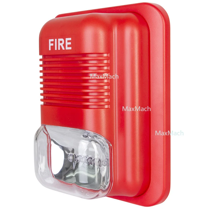 

Wall-mounted CK-933 Fire Horn Audible and Visual Alarm Siren 12V 24V LED Flashing Alarm Siren