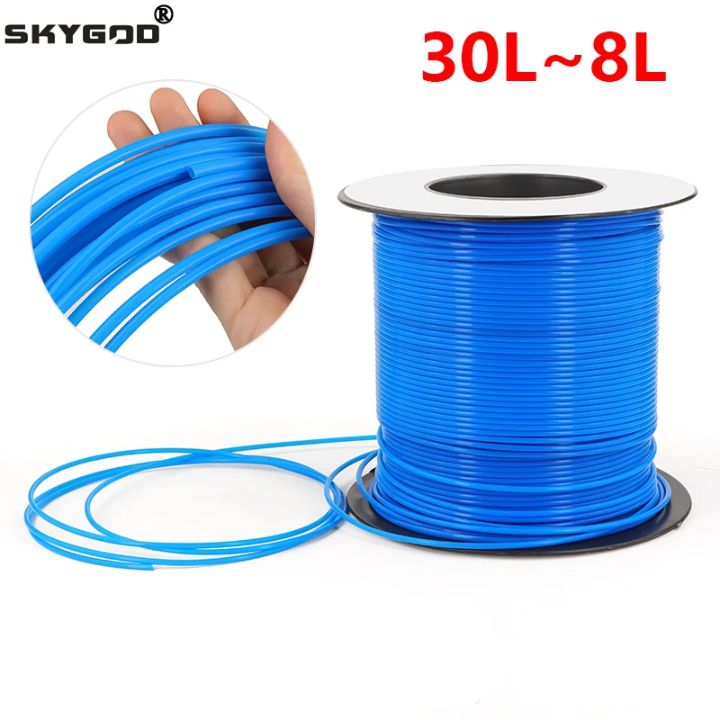 1~100m PTFE Tube 30L - 0L Blue F46 Insulated Capillary 2.5KV 150V Heat Protector Temperature Corrosion Resistant Pipe