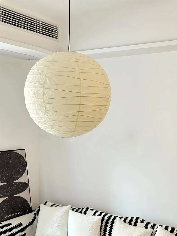 

Japanese Wabi Sabi Paper Pendant Lights Living Room Bedroom Kitchen Home Decor Ceiling Chandelier Indoor Lighting Lustre Lamps