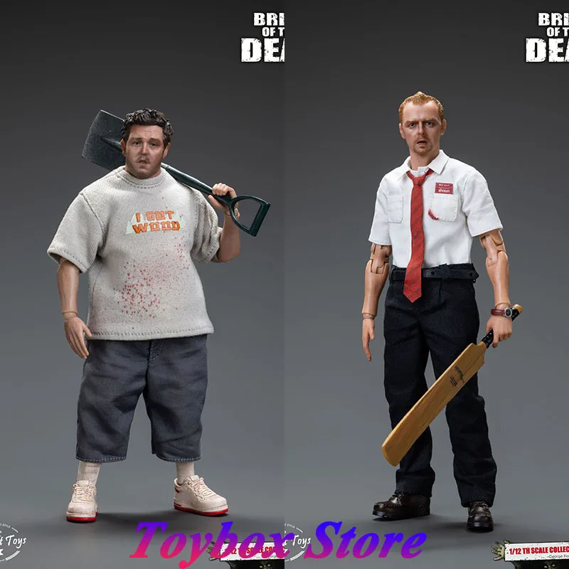 

Play Craft Toys 1/12 Collectible Brits of the Dead The Zombie Fat Shaun Mini Movable 6" Full Set Man Soldier Model Fans Collects