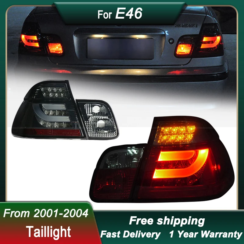 Car styling Tail Lights For BMW 3 series E46 2001-2004 4 doors FULL LED Tail Lamp Dynamic Signal Light  Light Tail Lamp Assembly