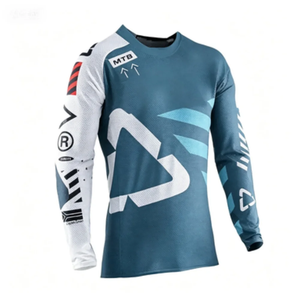 MTB Cycling Long Sleeve Jersey Breathable Quick-Dry Fabric Professional Design for Outdoor Riding Training & Competition