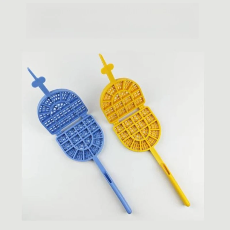 8Pcs Dental Injection Molding Toothwashing Racket Teeth Dental Veneers Material Cleaning Denture Wash Tray Polishing Plate