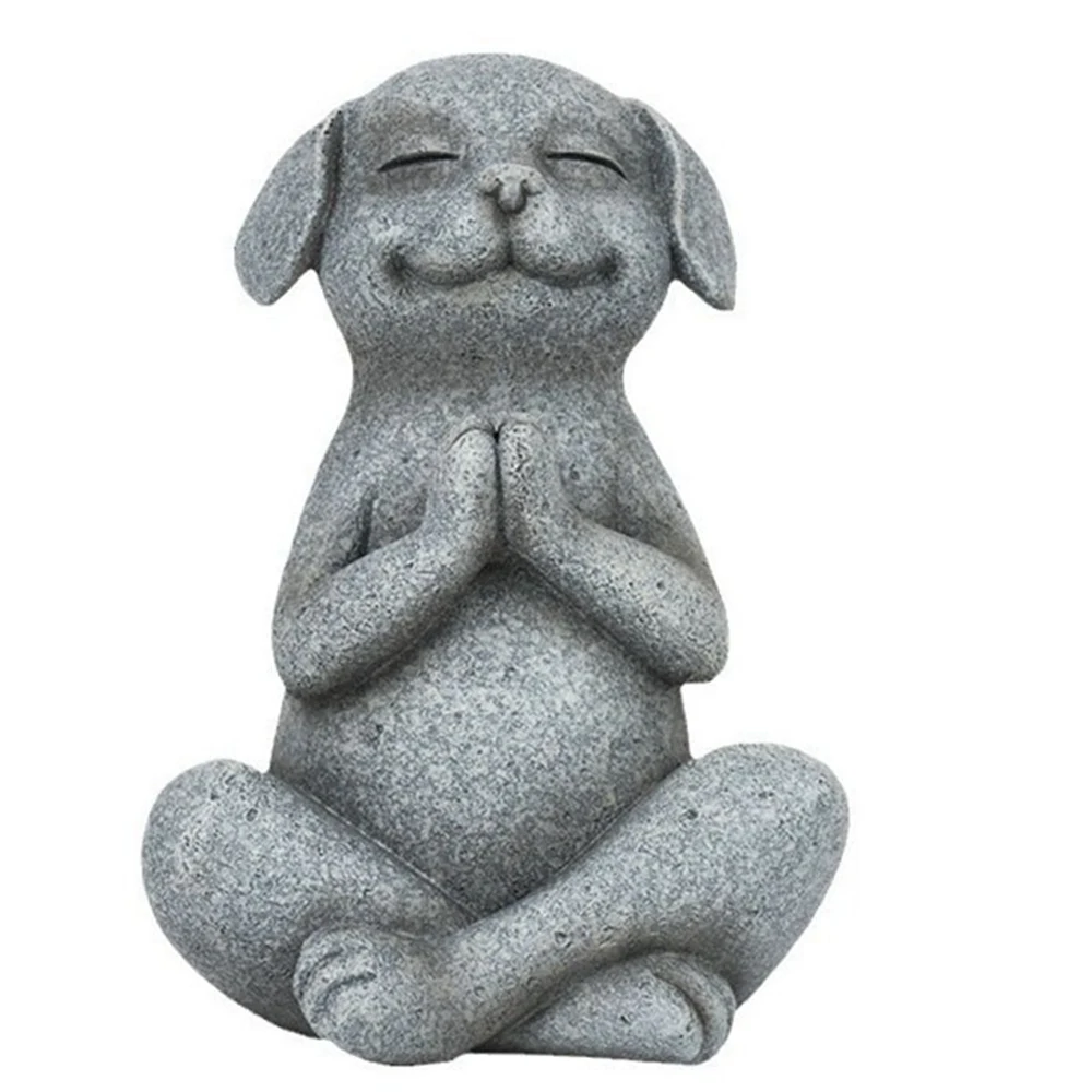 

Meditation dog resin ornaments outdoor courtyard garden decor Statue Sculpture Figurine Nordic Room Home Decor Decoration Desk