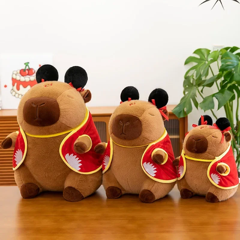 ตุ๊กตาเนจาคาปิบาราขนาด 30-50 ซม. ตุ๊กตาคาปิบาร่าน่ารัก ตุ๊กตาสัตว์นุ่มนิ่ม ของเล่นอนิเมะขนฟู ของตกแต่งห้องน่ารัก ของขวัญวันเกิด/คริสต์มาสสำหรับเด็ก