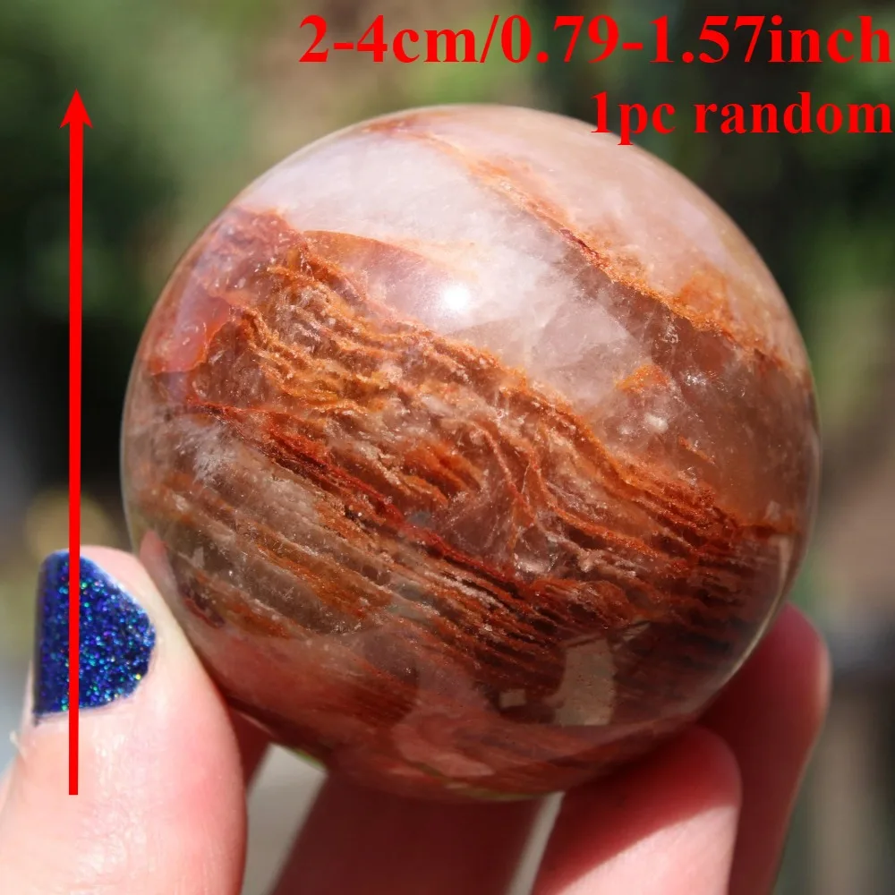 Exquisite Thousand Layer Quartz Sphere, Natural Polished Garden Crystal Ball, Phantoms, Desk Ornament, Perfect Gifts