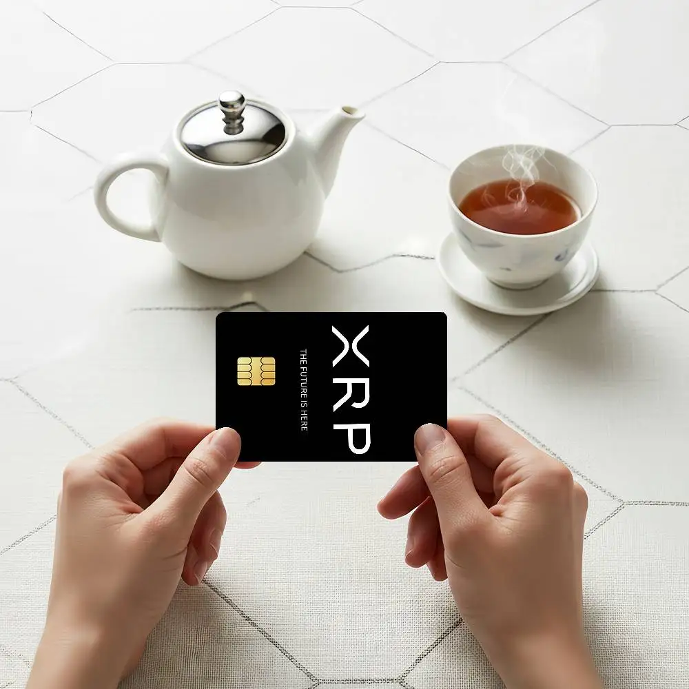 Xrp Ripple Crypto Credit Skin Cover Card Stickers 4PCS Film Bus Pass Front Decoration Bank Debit Waterproof