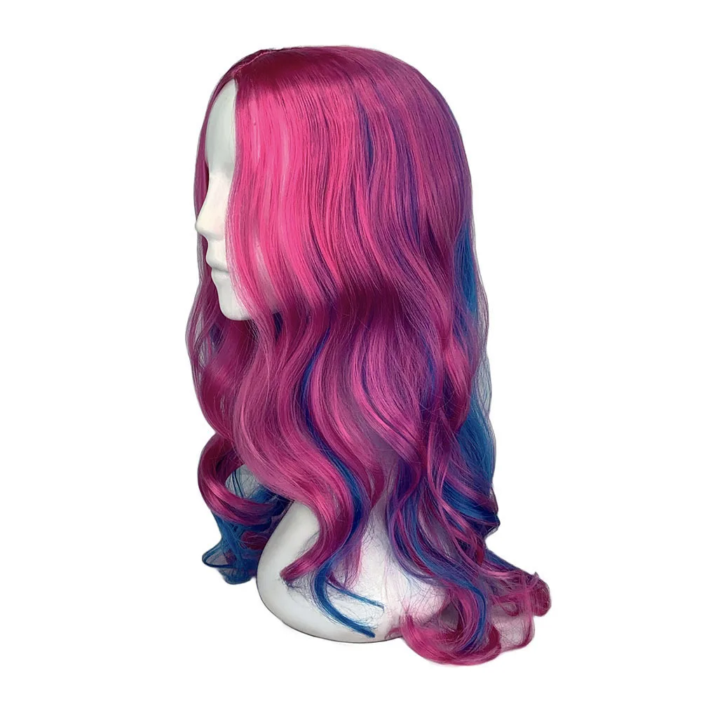 Gres Descendants 3 Grediant Wavy Audrey Wig for Kids Synthetic Hair Cosplay Costume Wigs High Temperature Fiber Machine Made