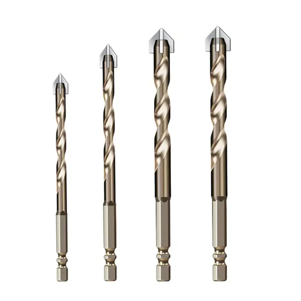 Cross Hexagon Tile Glass Cement Metal Ceramic Wood Plastic Hole Saw Triangle Alloy Drill Bit Power Tool Size 6mm 8mm 10mm 12mm