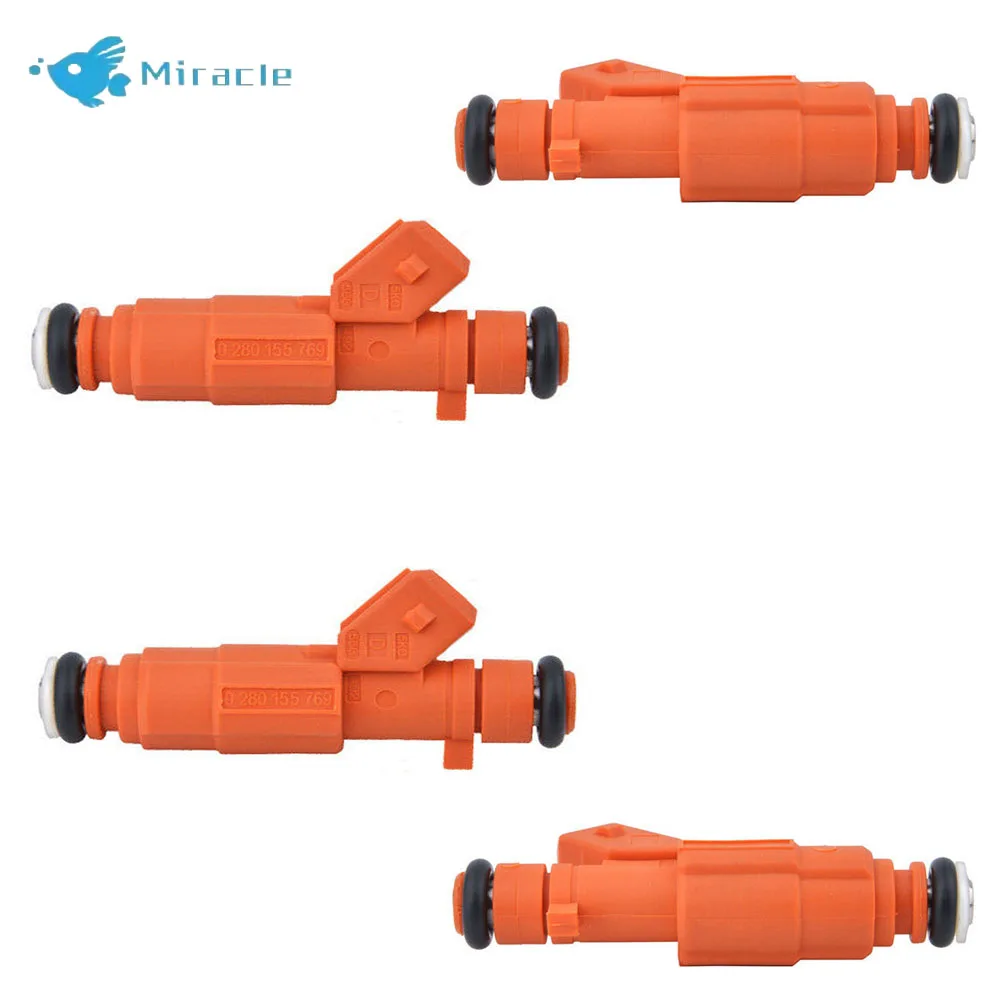 

4PCS Fuel Injectors 2002 2003 2004 0280155769 Fit For Alfaa Romeoo 156 147 1.6 2.0 Car Auto Parts