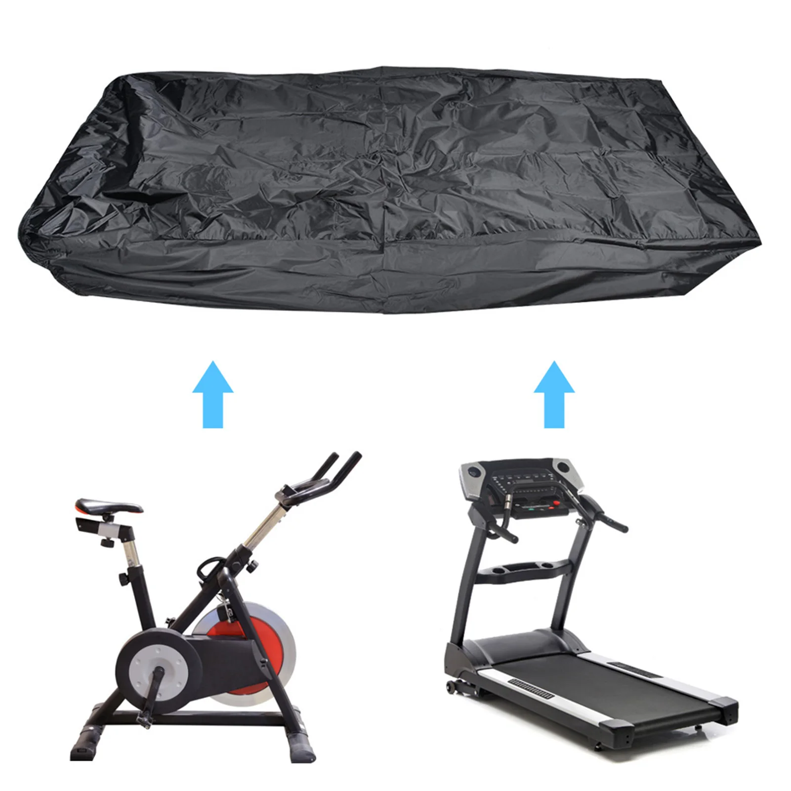 Treadmill Cover UV Resistant Waterproof  Dustproof Treadmill Shelter Practical Black for  Bike for Treadmill