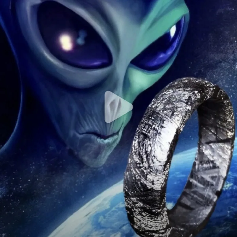 Explore the Universe Meteorite Ring Original Handmade Retro Unique Fashion Personality Niche Advanced Sense Index Finger Ring