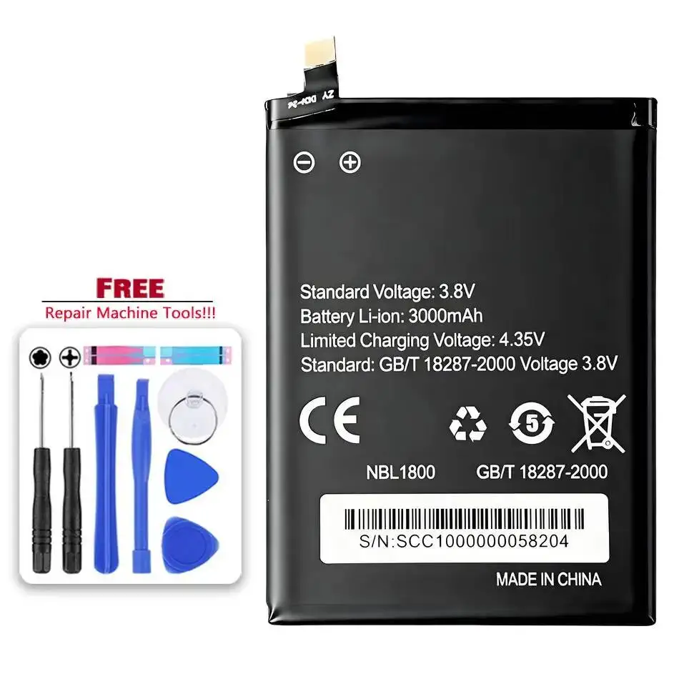 Mobile Phone Battery Durable 3000-10000Mah For Homtom Zji Zoji Z11 Z33 Z6 Z7 Z8 Z9 5.0 Pro
