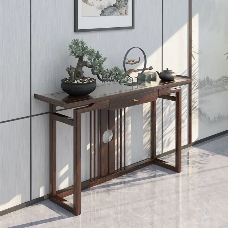 

Decor Aesthetic Entrance Table Narrow Minimalist Natural Wooden Corner Table Small Modern Mesa Esquinera Furniture Living Room