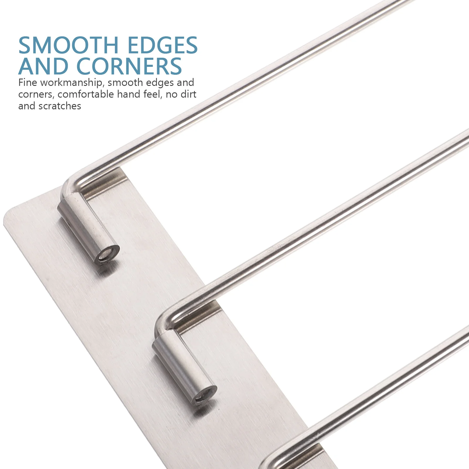 

Настенная вешалка для полотенец из нержавеющей стали в винтажном индустриальном стиле, устойчивая к ржавчине, сверхпрочная, экономит место