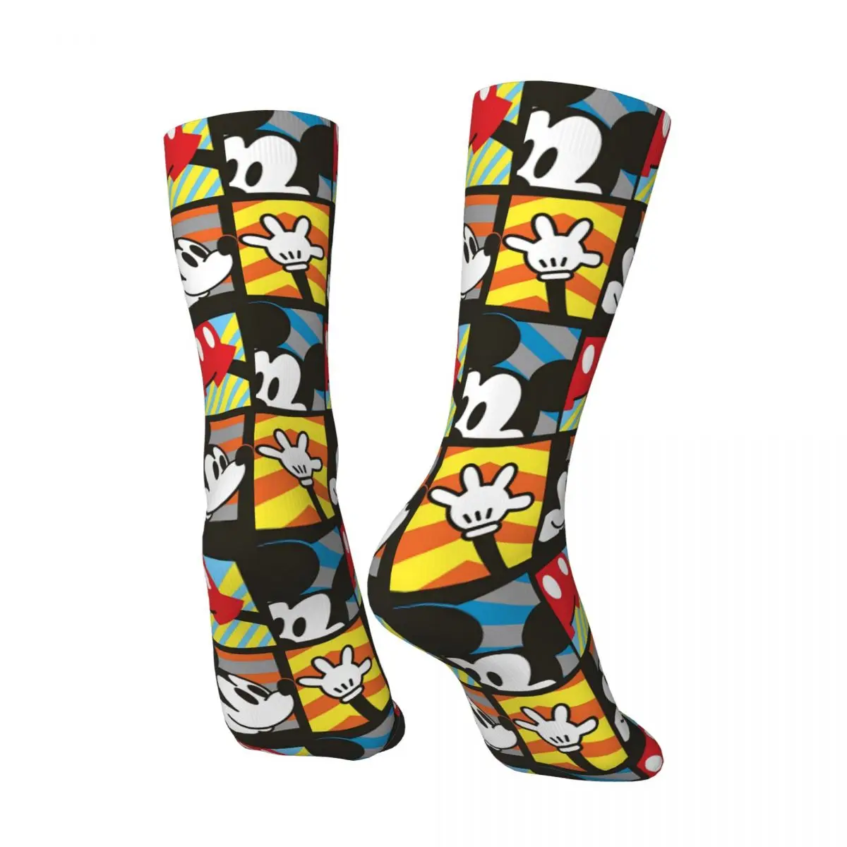 Medias de Mickey Mouse para hombre y mujer, calcetines góticos de calidad, Calcetines antideslizantes para deportes al aire libre, regalo gráfico, Invierno