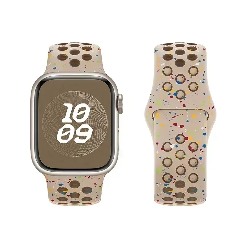 Sport-Silikonarmband für Apple Watch Band Ultra 3 2 49mm 45mm 41mm Armband Iwatch Series 11 10 9 8 7 6 SE 5 46 42mm 44mm 40mm – Detail 3