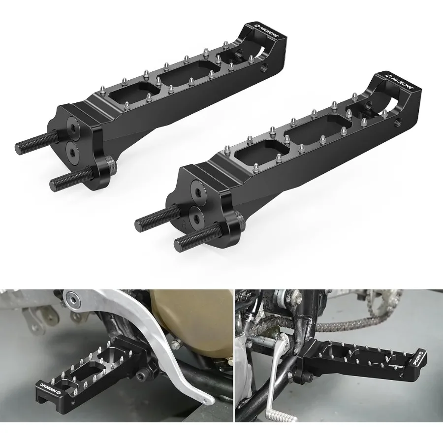 

NICECNC черные мотоциклетные алюминиевые левые и правые подставки для педалей для Honda TRX450R Electric Start 20062014 и Kick Start 200