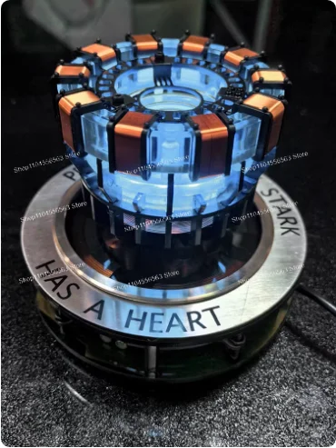 Magnetic Levitating Floating Heart Reactor Model Dark Tech Cool Creative Gadget for Boys Birthday Gift Science Toy