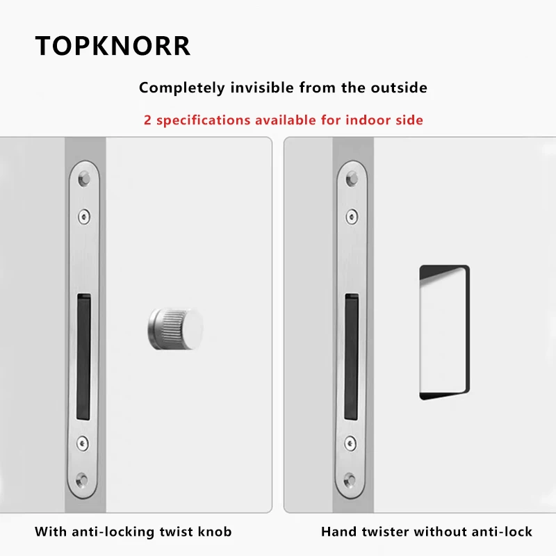 Cerradura de puerta Invisible para habitación, manija de puerta de madera oculta con apertura exterior, manija de puerta magnética, cerradura de puerta secreta silenciosa para interiores