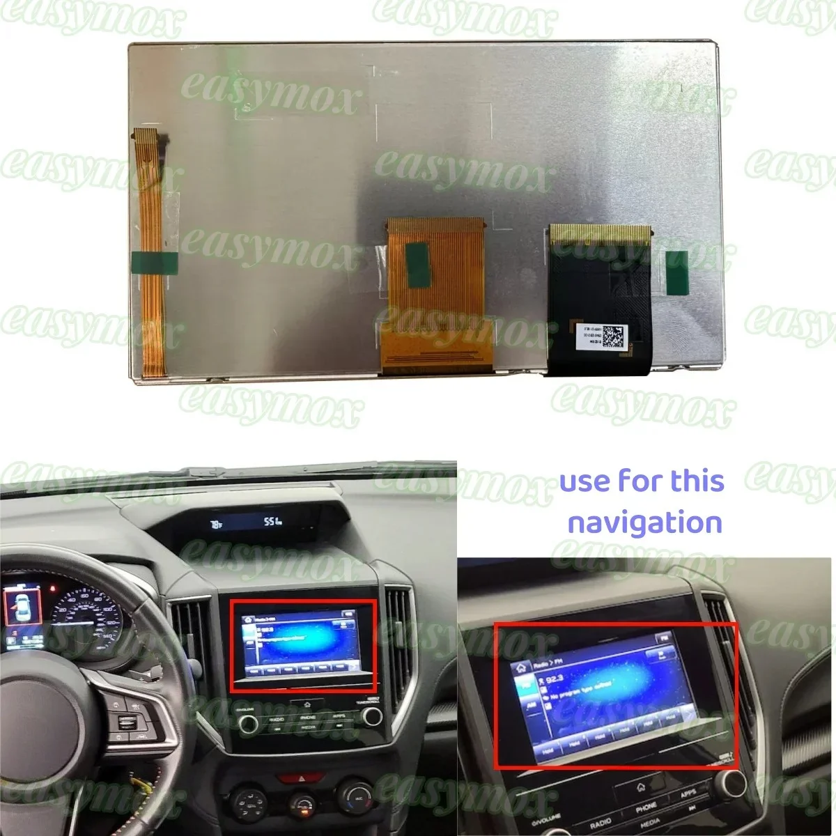 

Orignal LCD Display for 2017 2018 Subaru Impreza Premium Navigation Information Radio Screen Repairment
