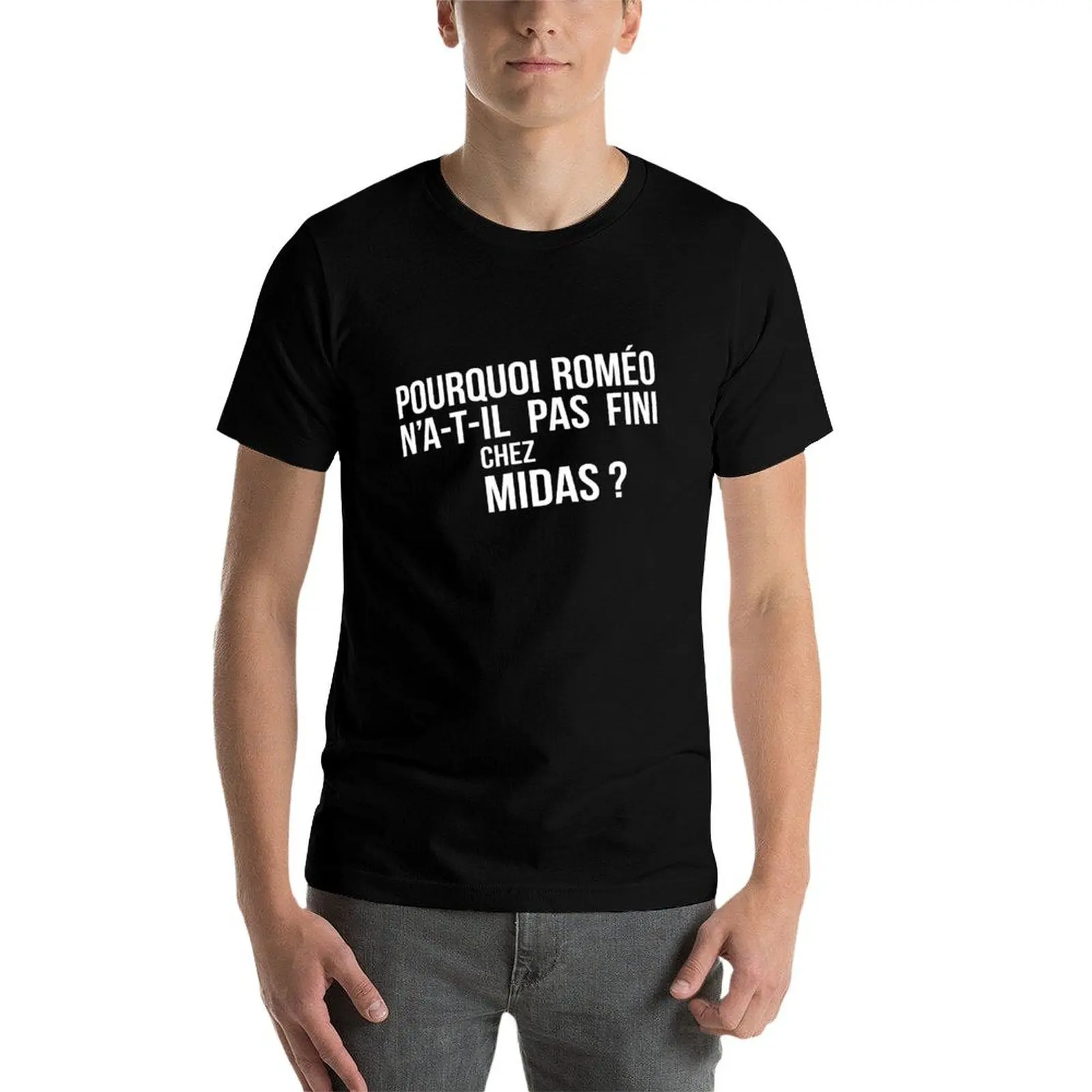 لماذا لم ينتهي روميو مع ميداس؟ تي شيرت مضحك تي شيرت قطن تي شيرت #4