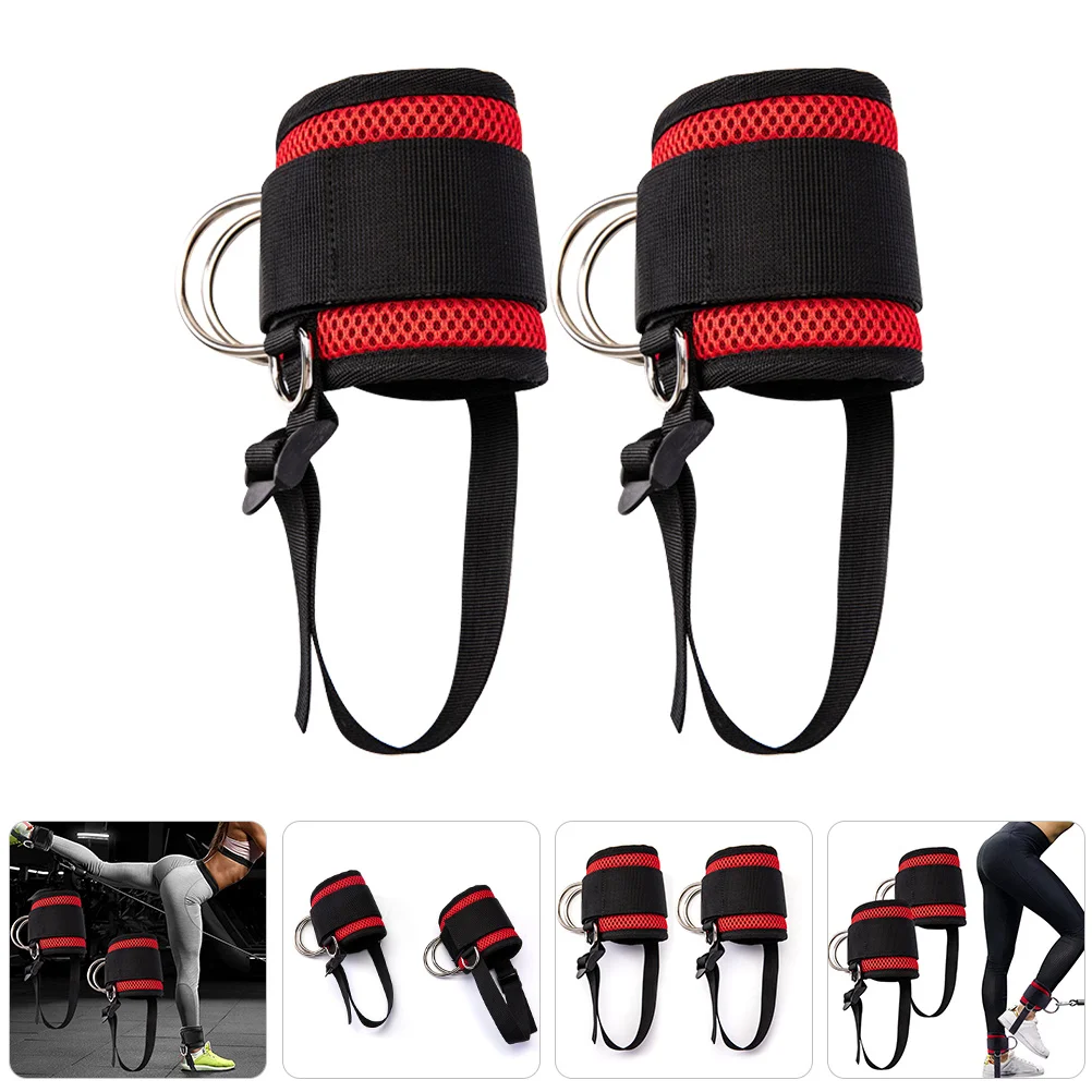 

1Pair Ankle Cuffs Gym Cable Attachment Durable Polyester Eva Material for Indoor Outdoor Fitness Workouts Gym for Cable Machine