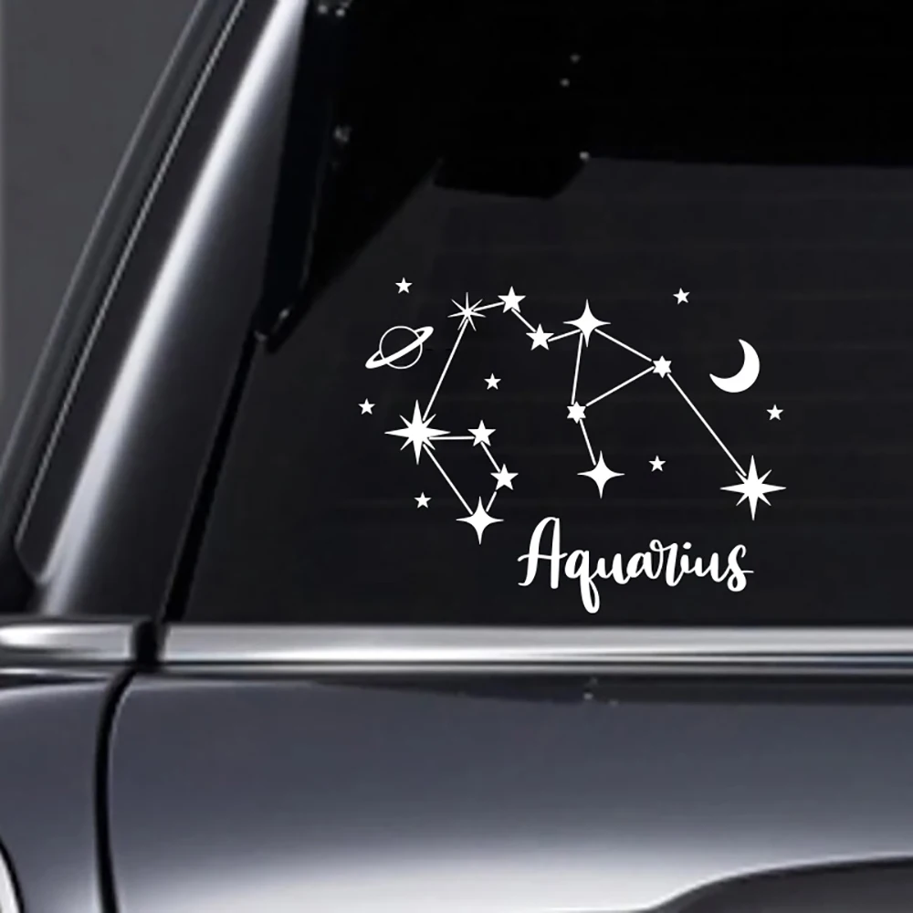 Star Zodiac Constellation Design Car Styling Windows Stickers Bumper Door Decor Decals Vinyl Accessories Parts