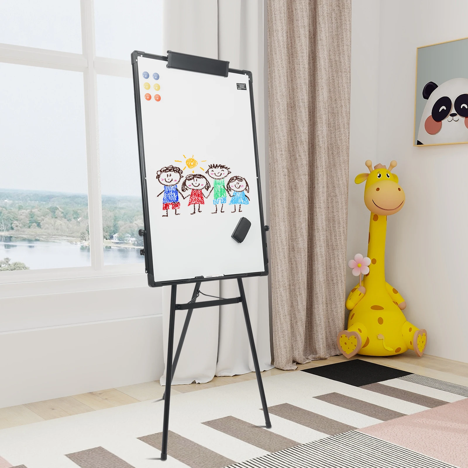 Magnetic Whiteboard White Boar - Whiteboard Easel Tripod ulasan dan harga