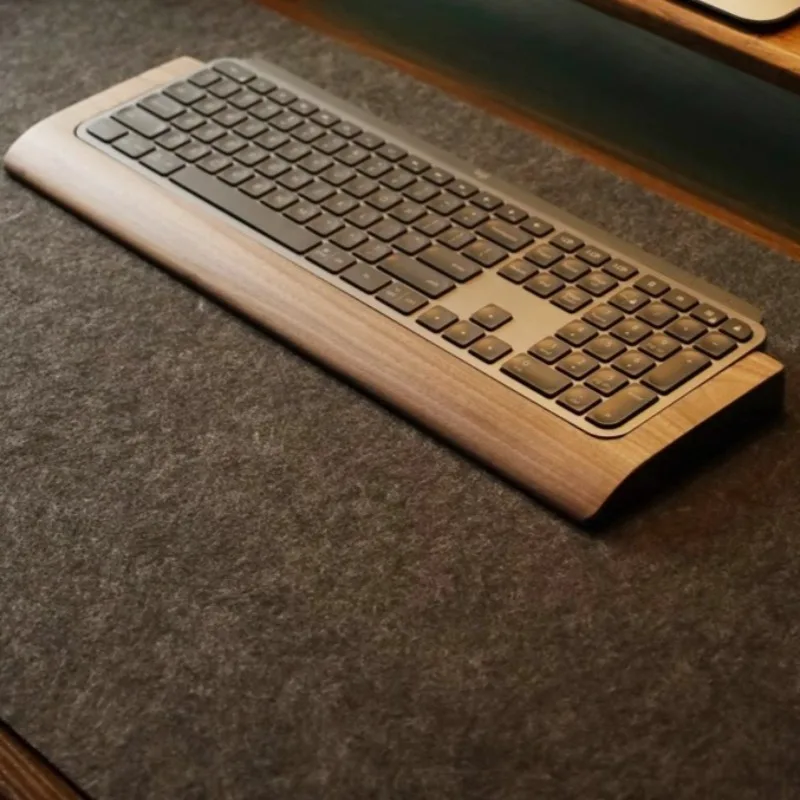 

Black Walnut Mxkeys Mini Keyboard Hand Rest Custom Keyboard Base Bracket Anti Slip and Comfortable Palm Rest Ergonomic Design