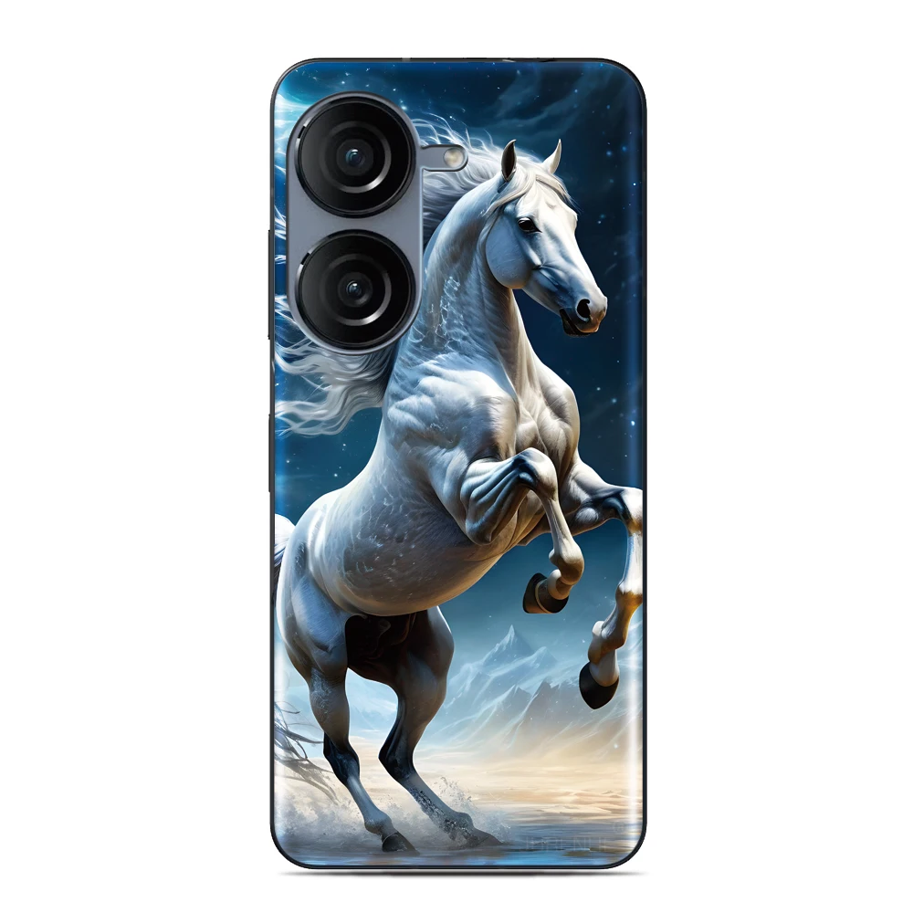 말 동물 디자인 샤오미 14T 포코 C85 C65 X6 M7 C40 C71 F4 M4 레드미 15 15C 13C 12C 10C 4G A5 노트 13 프로 5G 폰 케이스
