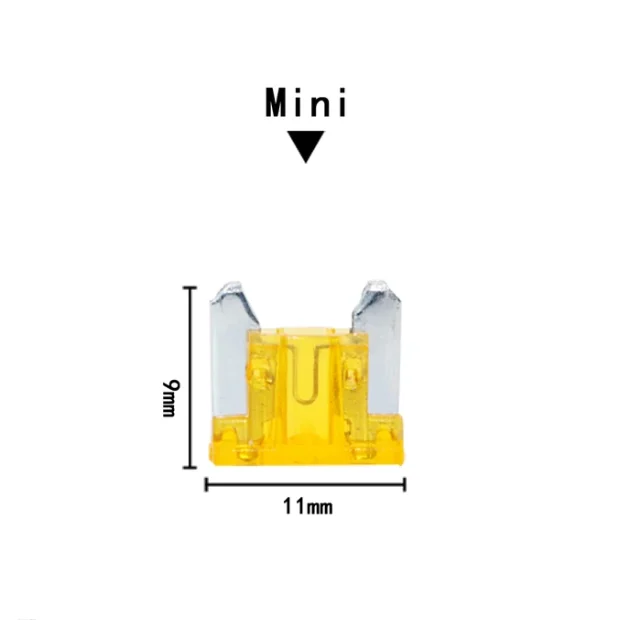 Mini Small Medium Micro2 Blade Fuse 2A 3A 5A 7.5A 10A 15A 20A 25A 30A 35A 40A 50A Blade Fuse