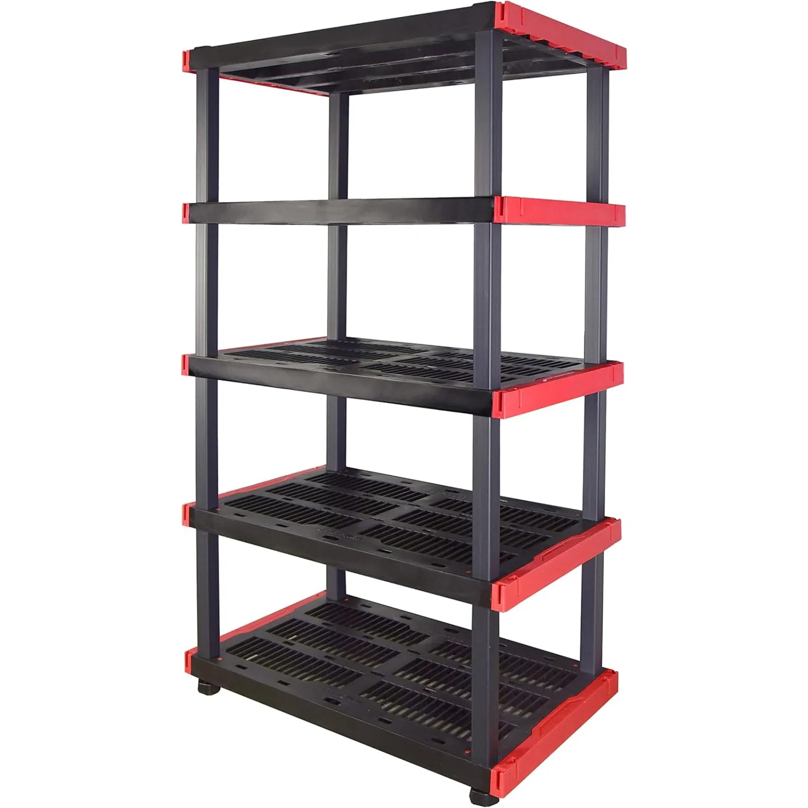 

US Craftsman, 5-Tier Highly Durable Storage Rack, 200lbs/shelf, (72.3”H x 40”W x 24”D), Interlocking Shelving