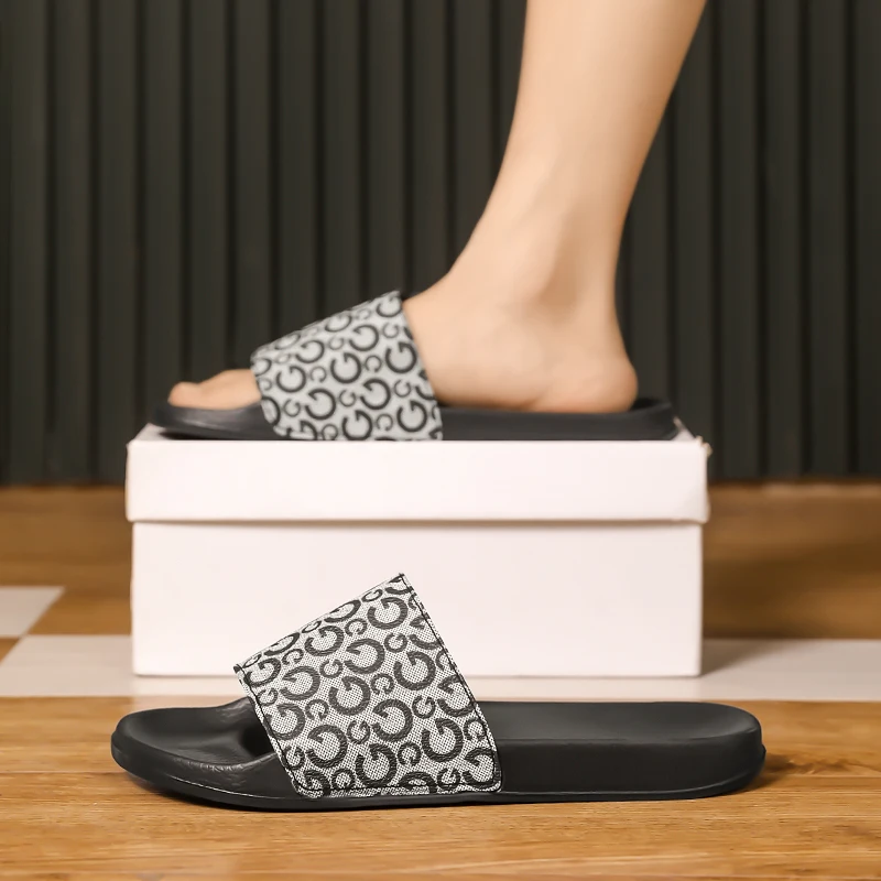 Summer Men Slippers Breathable Home-based Shoe Large Size 36-46 Indoor Outdoor Casual Non-slip Beach Shoes for Women