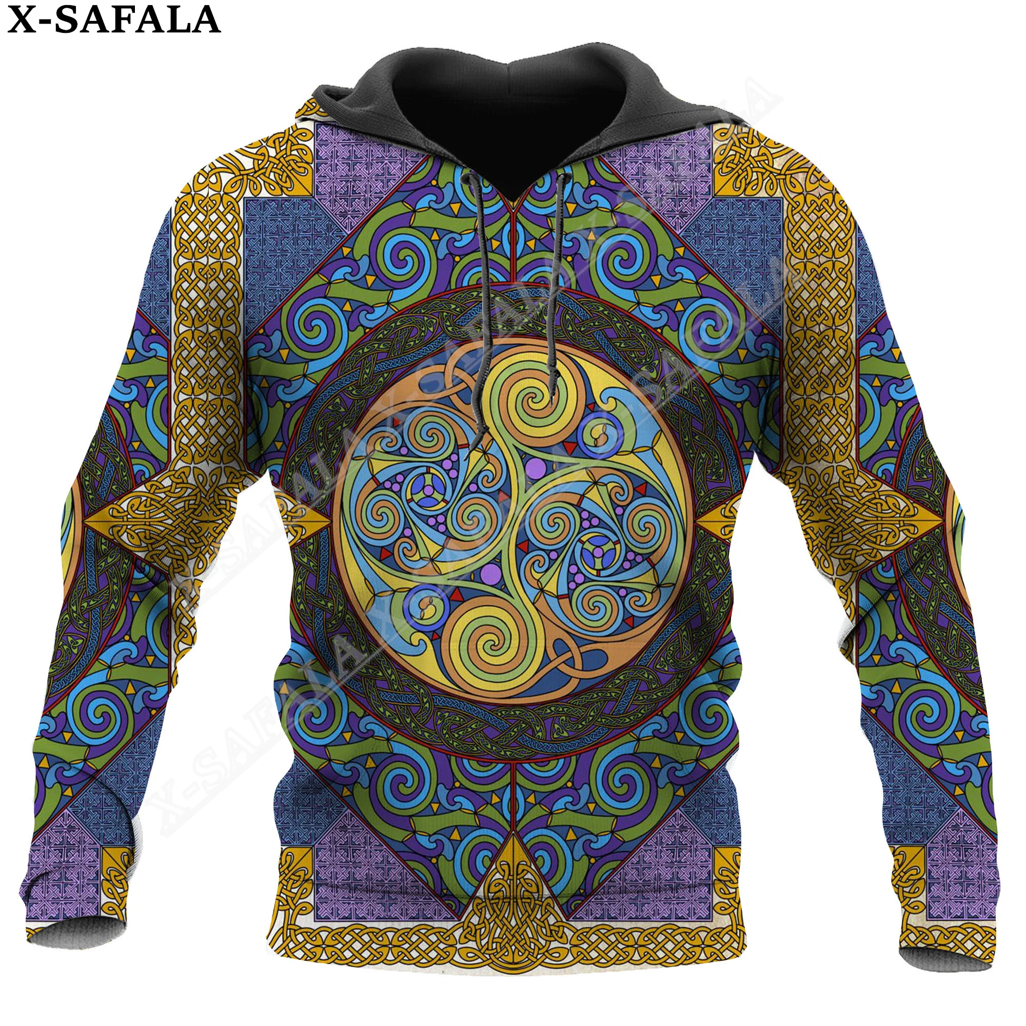 Raven Tattoo Hot Odin Tree of Life Print Zipper Hoodie Man Female Pullover Sweatshirt Hooded Jacket Jersey Coat Tracksuits-6