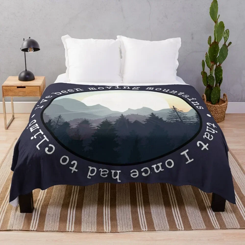 

I've Been Moving Mountains Throw Blanket Moving Flannel Thin Furry Blankets