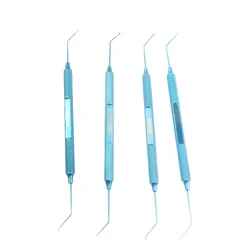 5pcs Phaco Chopper Manipulator Sinskey Spatula Hook Ophthalmic Instrument Double Eyelid Surgical Instruments 125mm