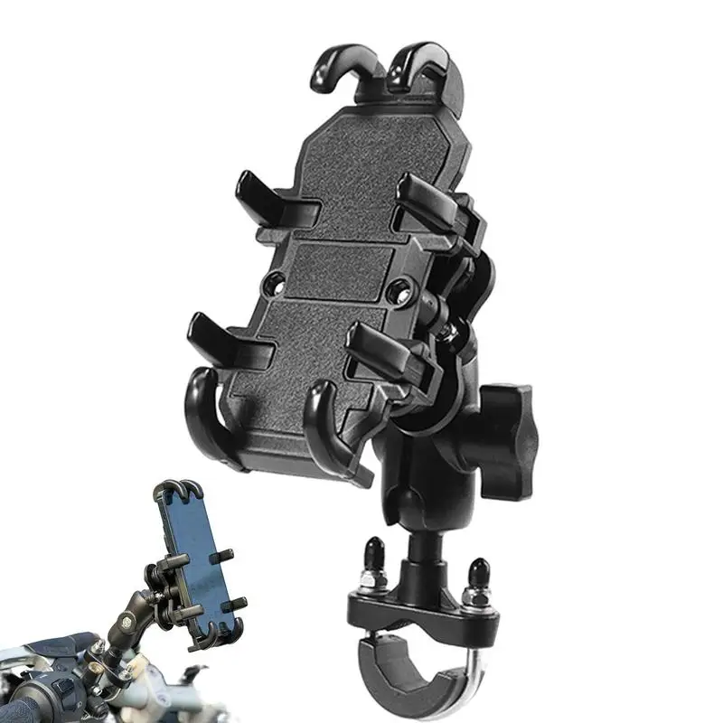 

Bike Phone Mount Scooter Phone Clip Anti-Shake Camera Friendly Quick Install Hands-Free Bicycle Phone Mount Fits For Bicycle