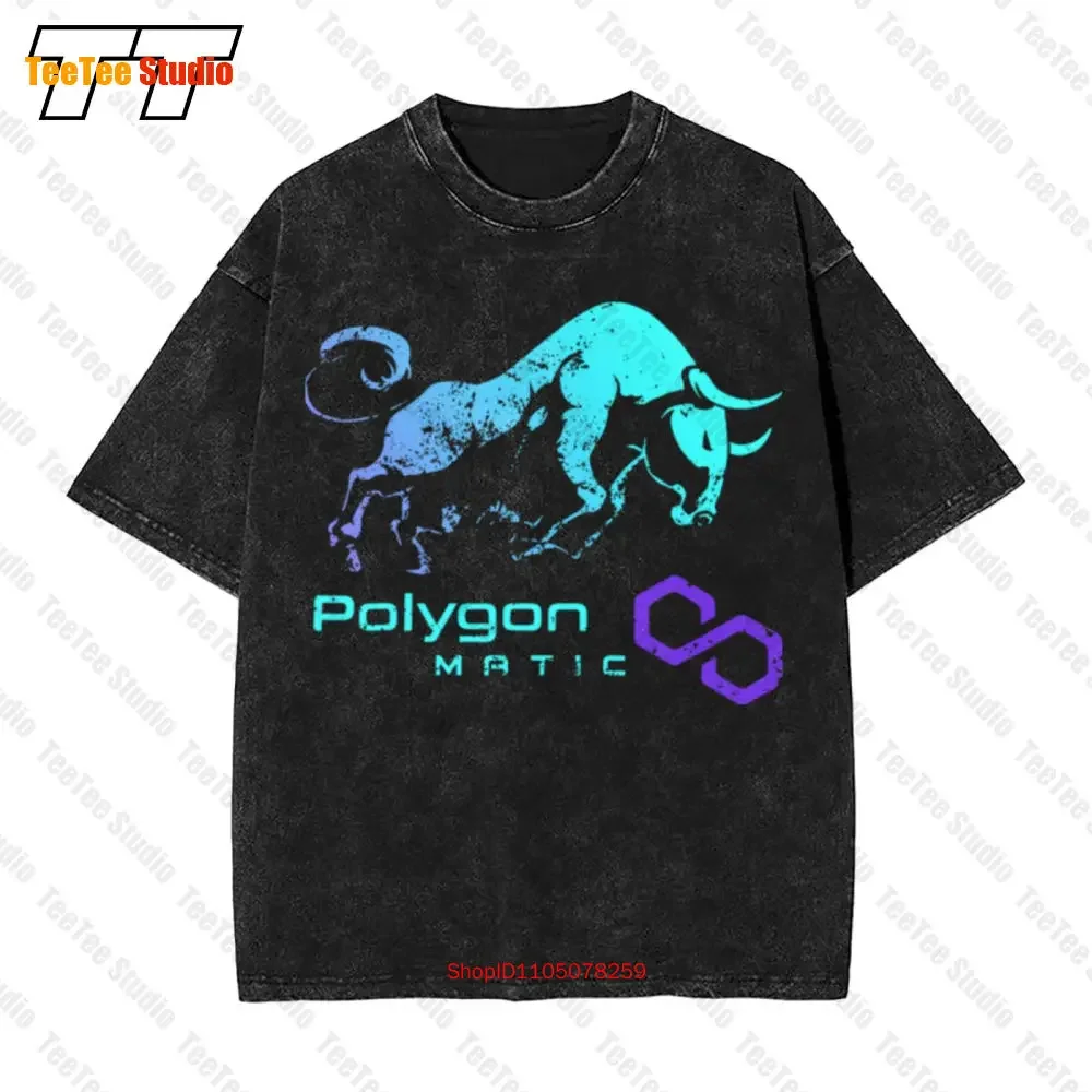 Polygon Matic Crypto Bullrun Hodl Token To Rich Millionaire Vintage Oversized T-Shirt U4X3