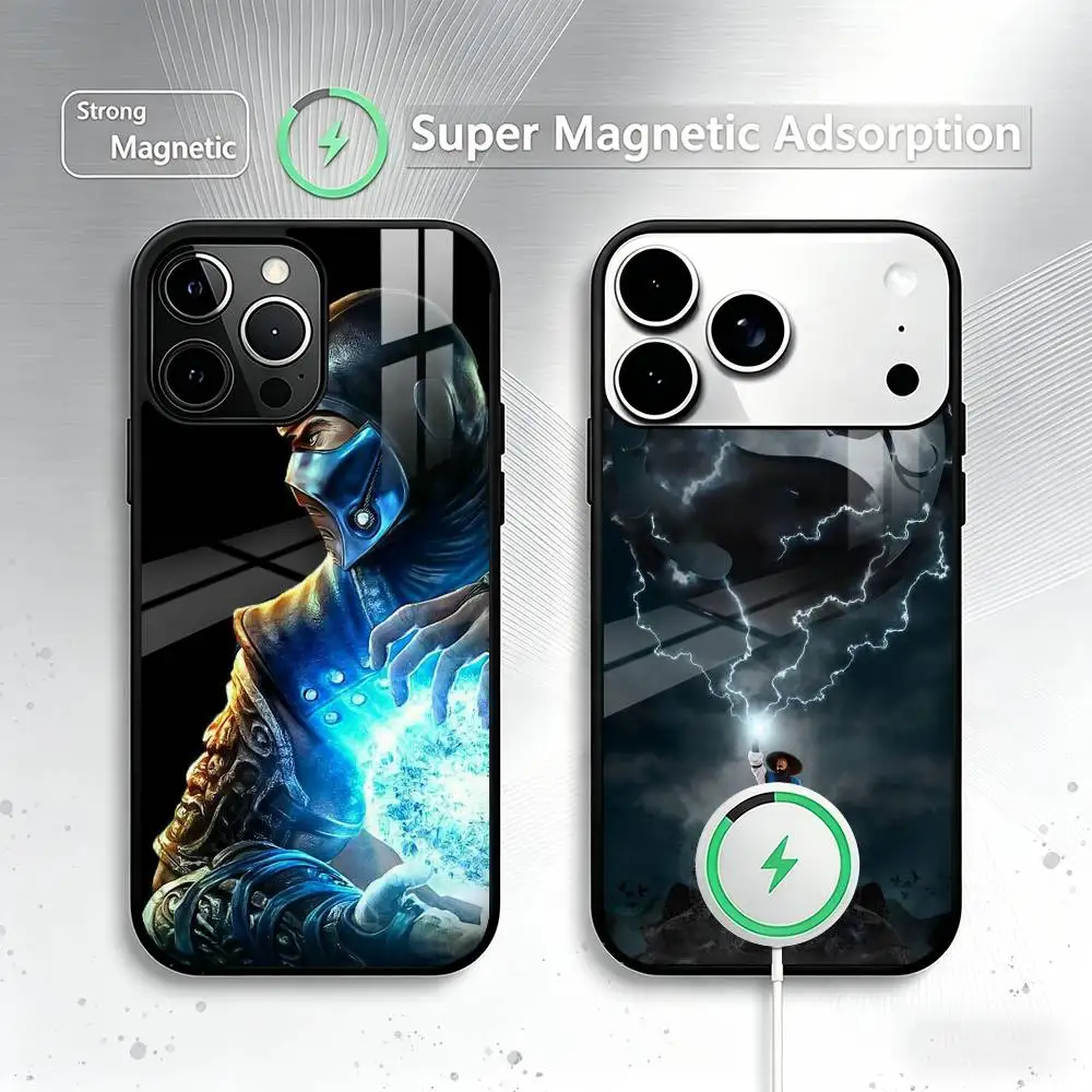 

Mortal Kombat-t Phone Case For iPhone17,16,15,14,13,12,11 Plus,Pro Magnetic with Magsafe Wireless Charging