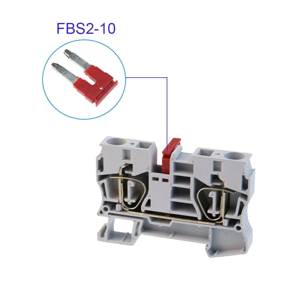 1 Piece FBS2-10 Jumper Bridge for ST-10 and PT-10 DIN Rail Terminal Blocks Accessories Electrical Connector Jumper Bridge