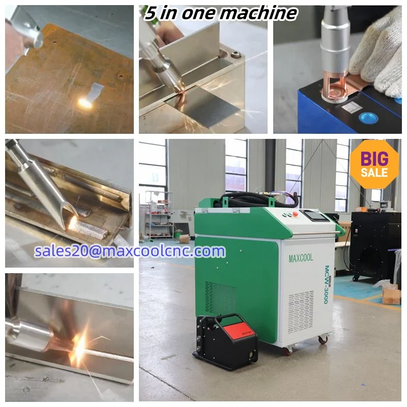 3 IN 1 Multifunction Fiber Laser Cleaning Welding Cutting Machine Au3tech Controller for Metal Aluminium Steel Sale Maxcool