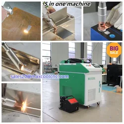 3 IN 1 Multifunction Fiber Laser Cleaning Welding Cutting Machine Au3tech Controller for Metal Aluminium Steel Sale Maxcool