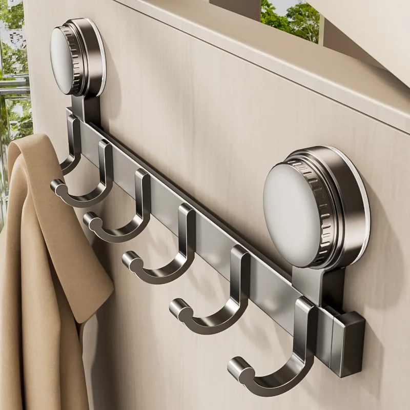 Suction Cup Bathroom Hooks Towel Hanger Nail Wall Rack Hooks Coat Clothes Holder for Bathroom Kitchen Accessories