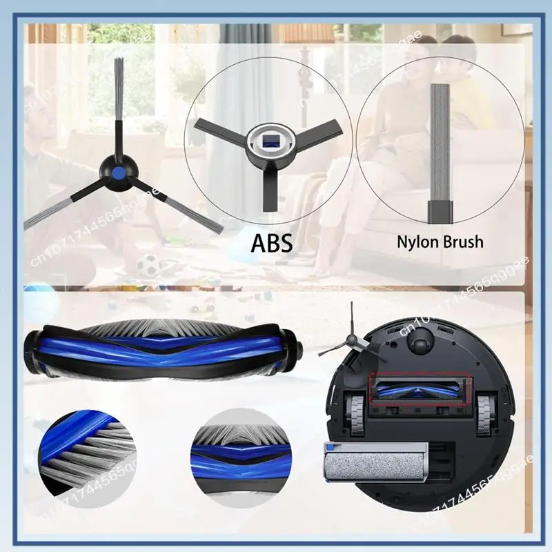 A67I Części zamienne do robota sprzątającego ECOVACS DEEBOT X8 PRO OMNI: szczotka główna, szczotki boczne, filtr HEPA, worki na mopy